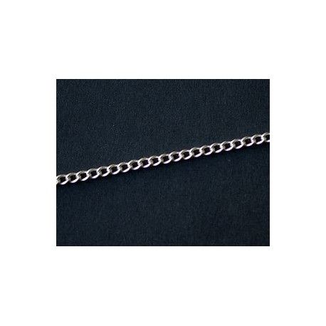 Gourmette chain 3.3x2.3mm STERLING SILVER 925 x20cm